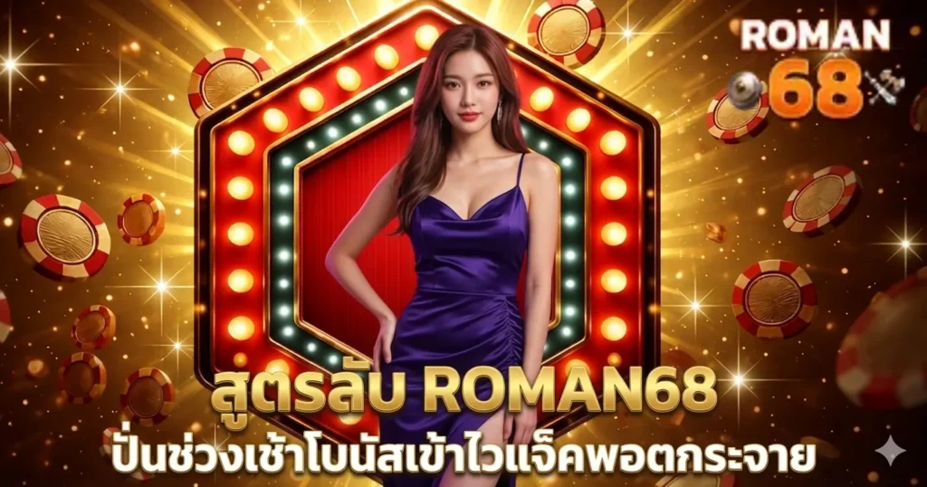 สูตรลับ ROMAN68 ปั่นช่วงเช้าโบนัสเข้าไวแจ็คพอตกระจาย